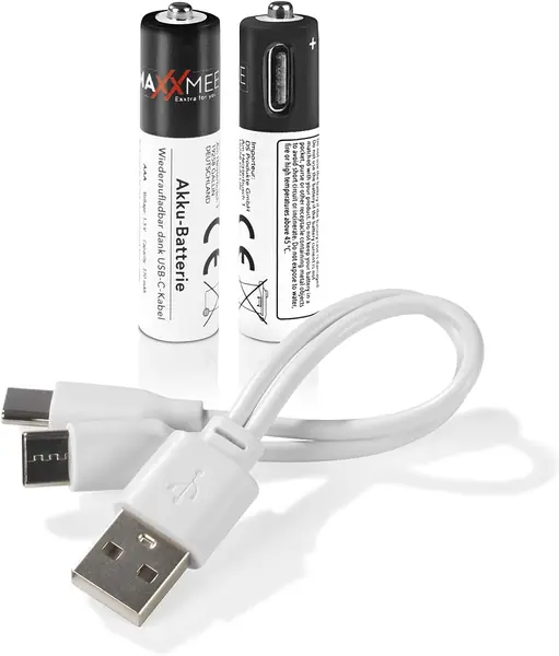 Batterien wiederaufladbar AAA 2er-Set