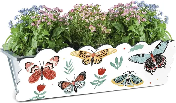 Blumenkasten-Dekoration in Schmetterlings-Design