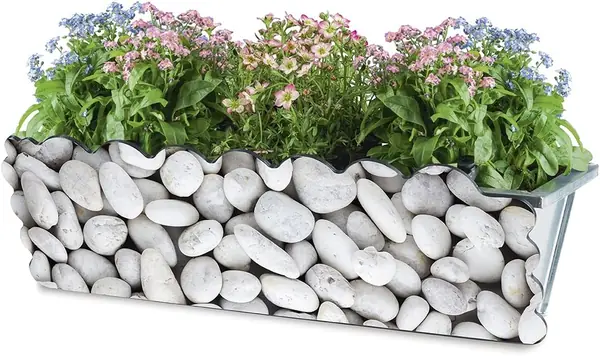 Blumenkasten-Dekoration Stein-Design
